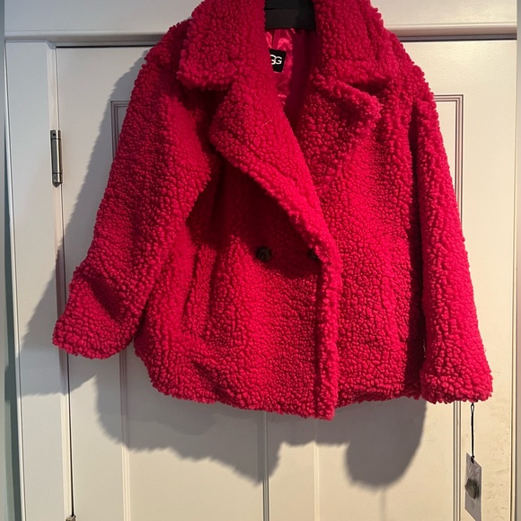 UGG - Short Gertrude Teddy Coat - -L-NWT 💕🧸🧸💕 - Picture 12 of 13